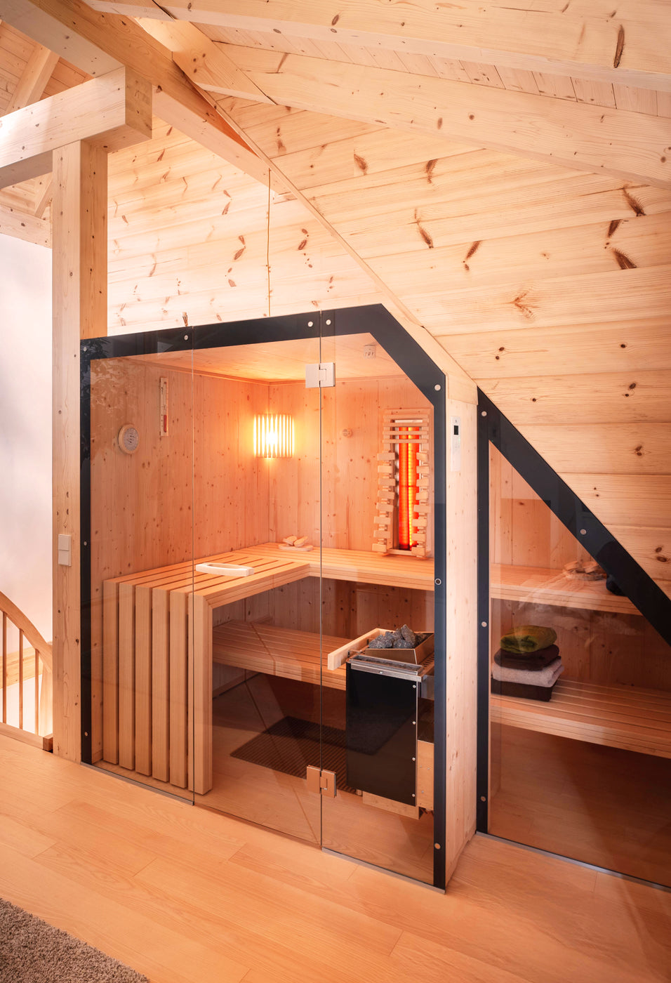 Sauna in der Dachschräge, Saunabau flexibel und individuell