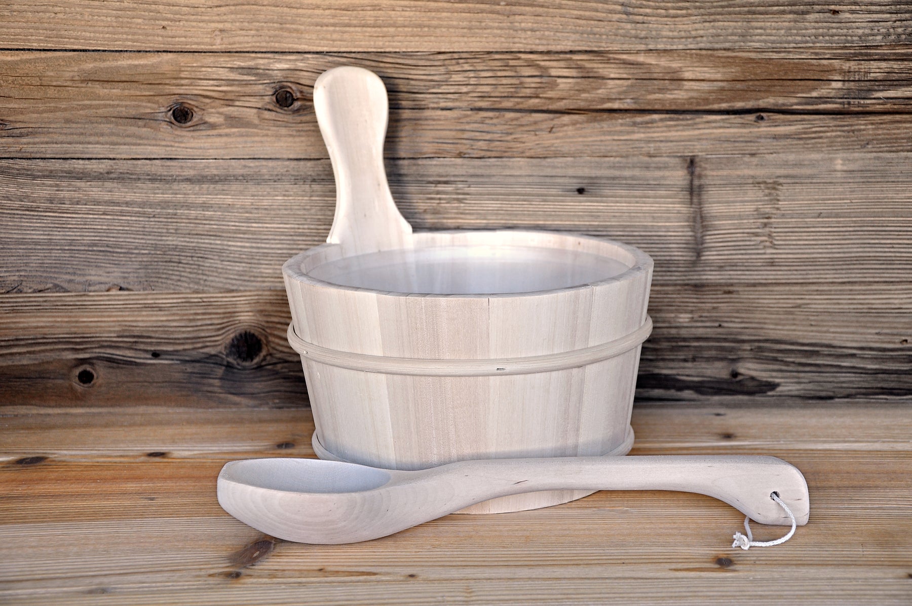 Aufguss-Set aus Holz