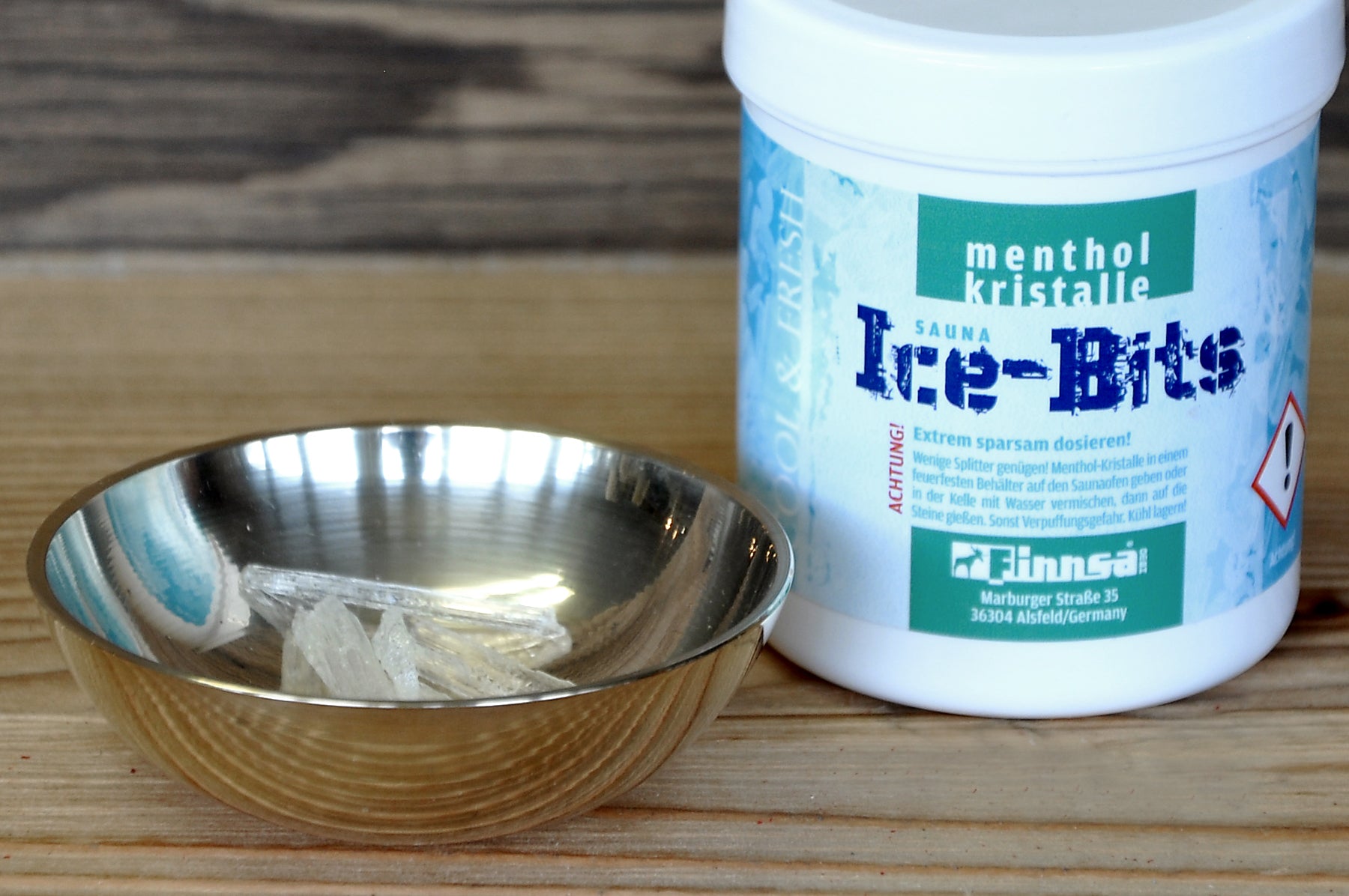 Ice-Bits Menthol-Kristalle, 50 g-Dose Spezialaufguss, Verdampferschälchen