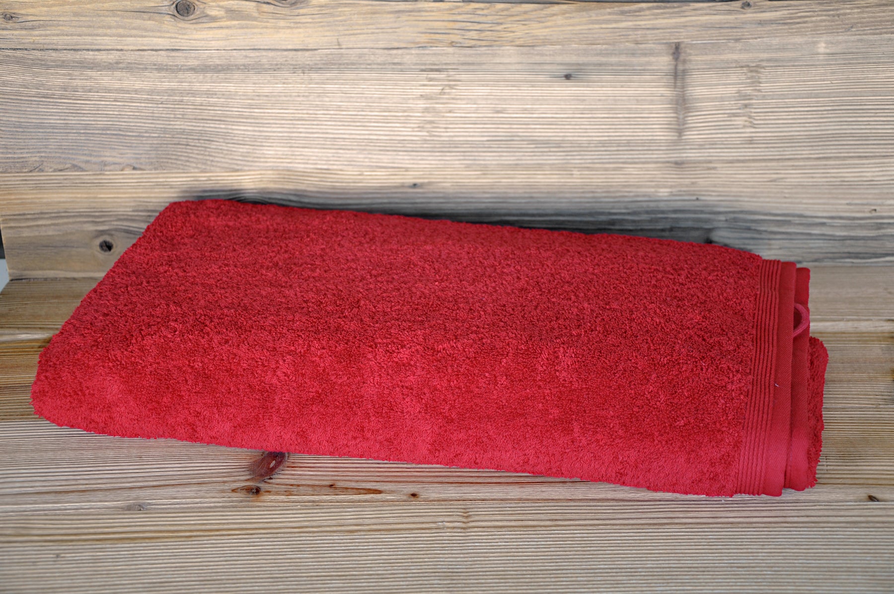 Saunabadetuch Superwuschel in Rot