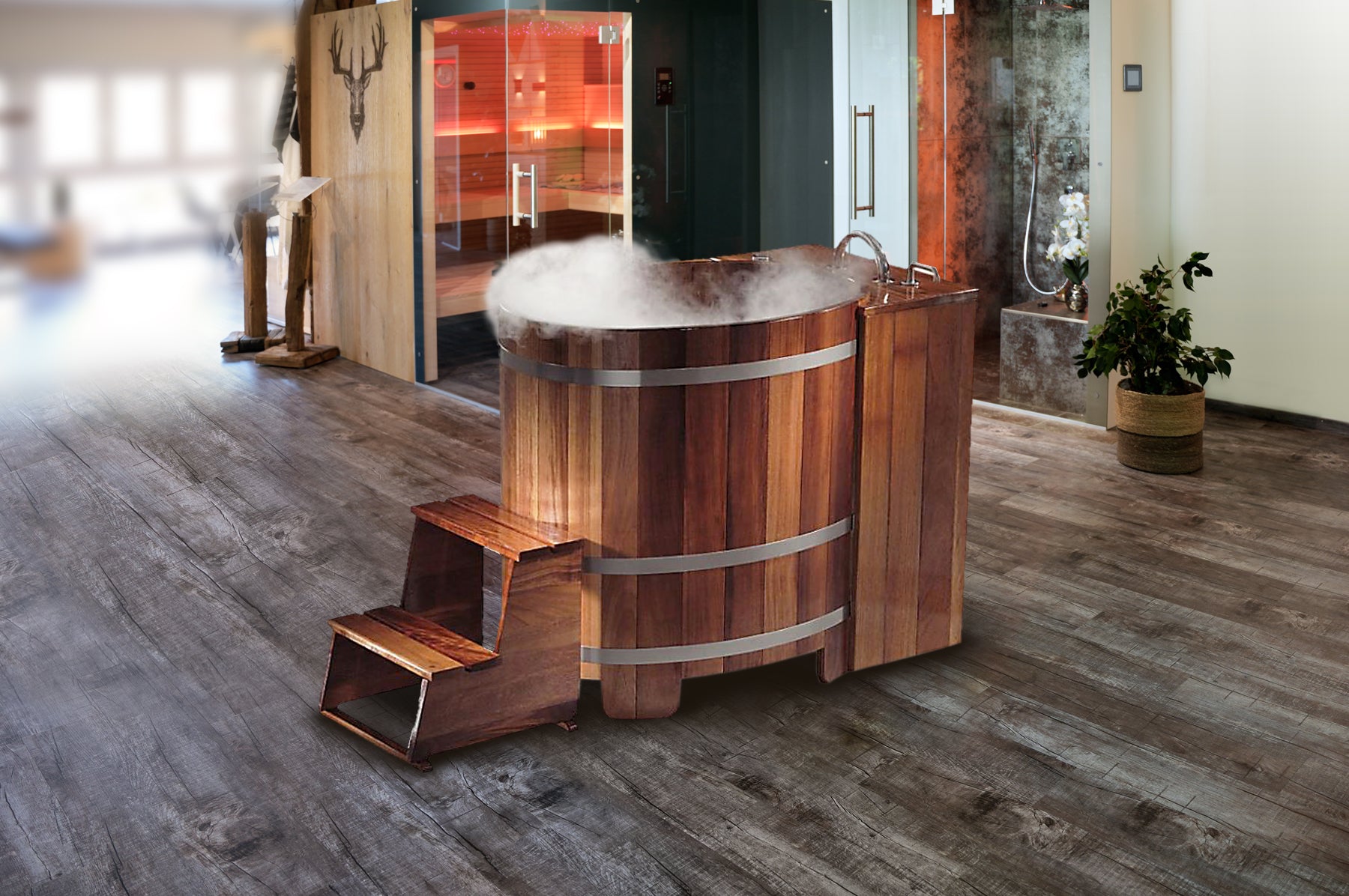 Whirltub im Wellnessbereich